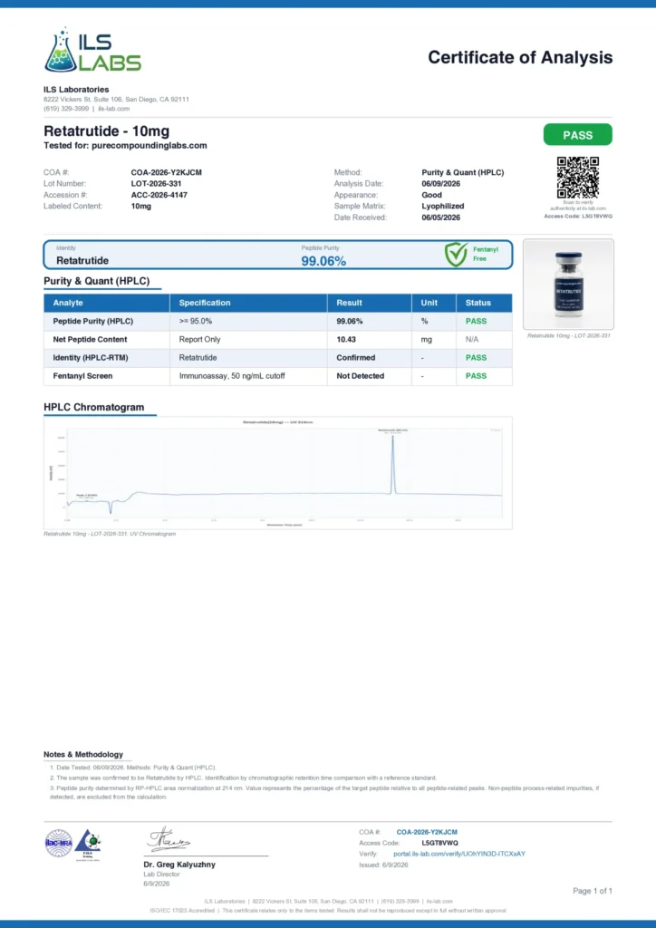GLP-3 10mg COA